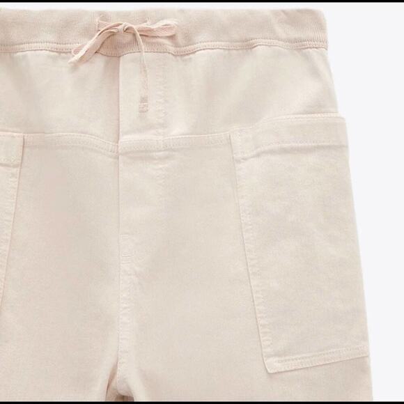 ZARA PANTS THE SLIM CARGO ECRU - Picture 4 of 6